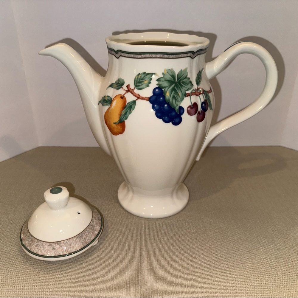 Vintage Noritake Homecraft Orchard Estate Coffee or Tea Pot with Lid 9236 RARE - Picture 7 of 16